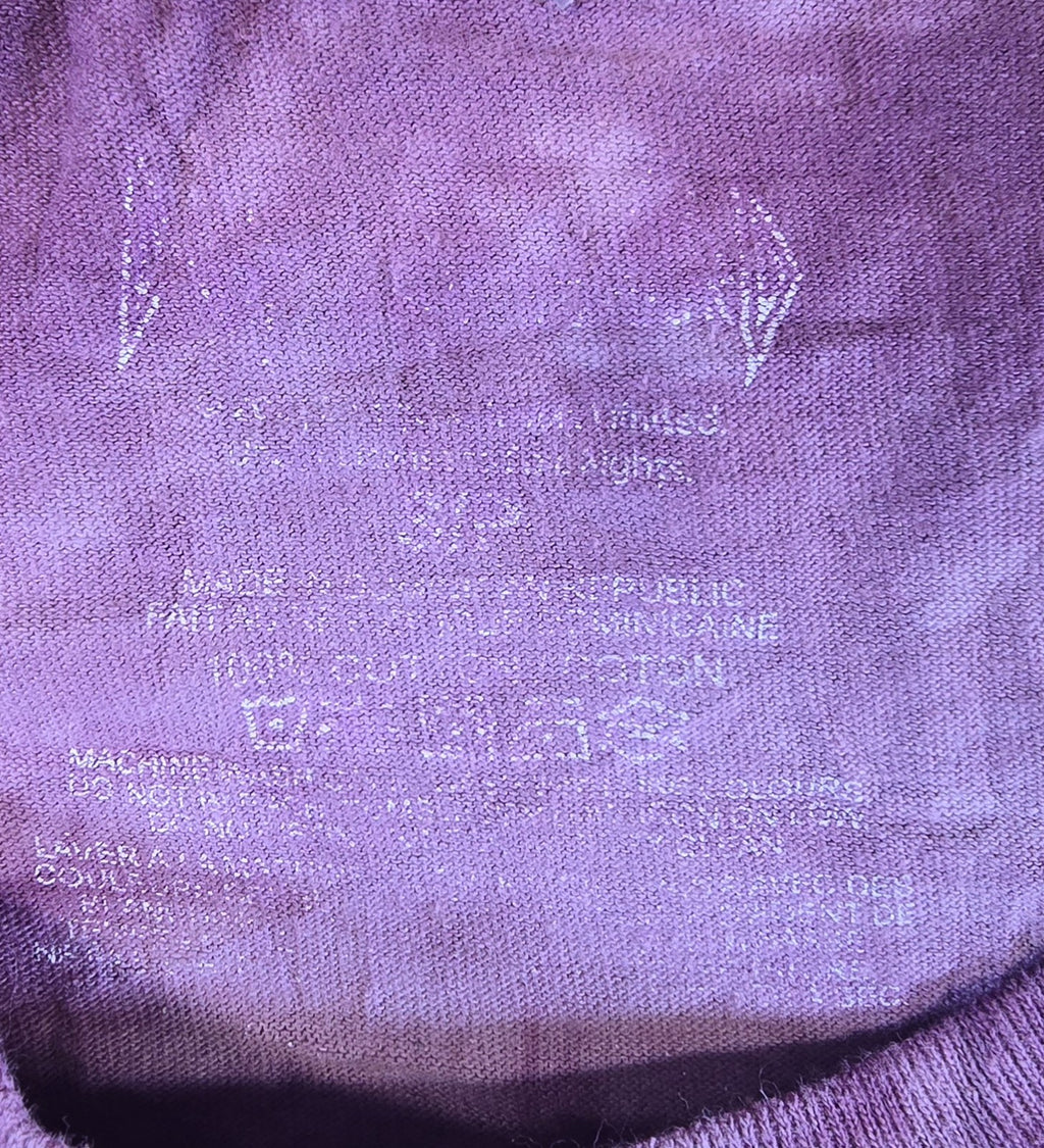 Def Leppard Pyromania T Shirt Small Purple Tie Dye 1983 US Tour Rock Band Tee