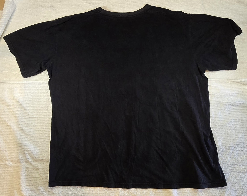 Men's Marvel Black Panther Graphic Print Black T-Shirt Crew Neck Short Sleeve XL