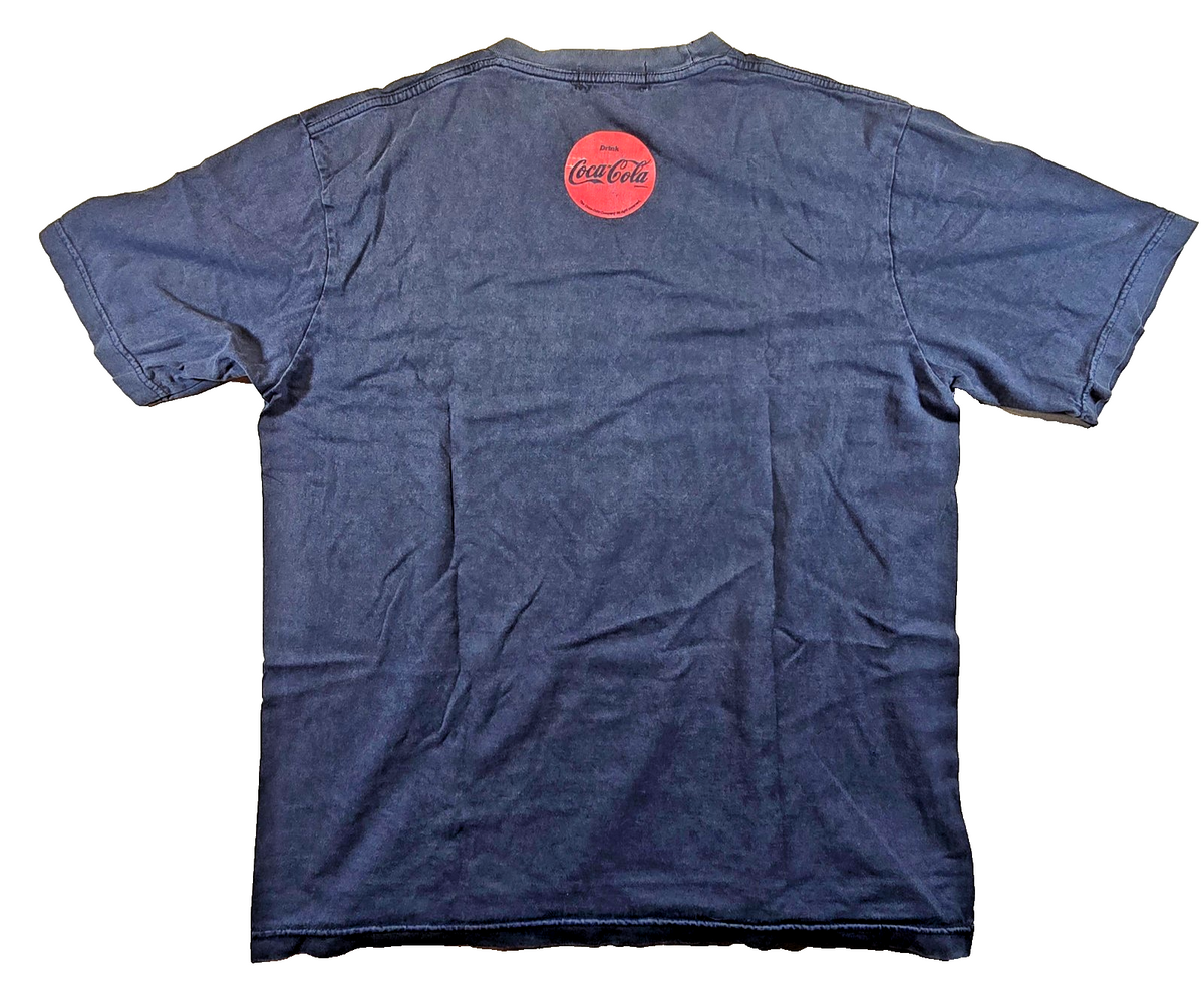Coca Cola T Shirt Black Polar Bear Graphic Coke Retro Style Tee 54cm Chest