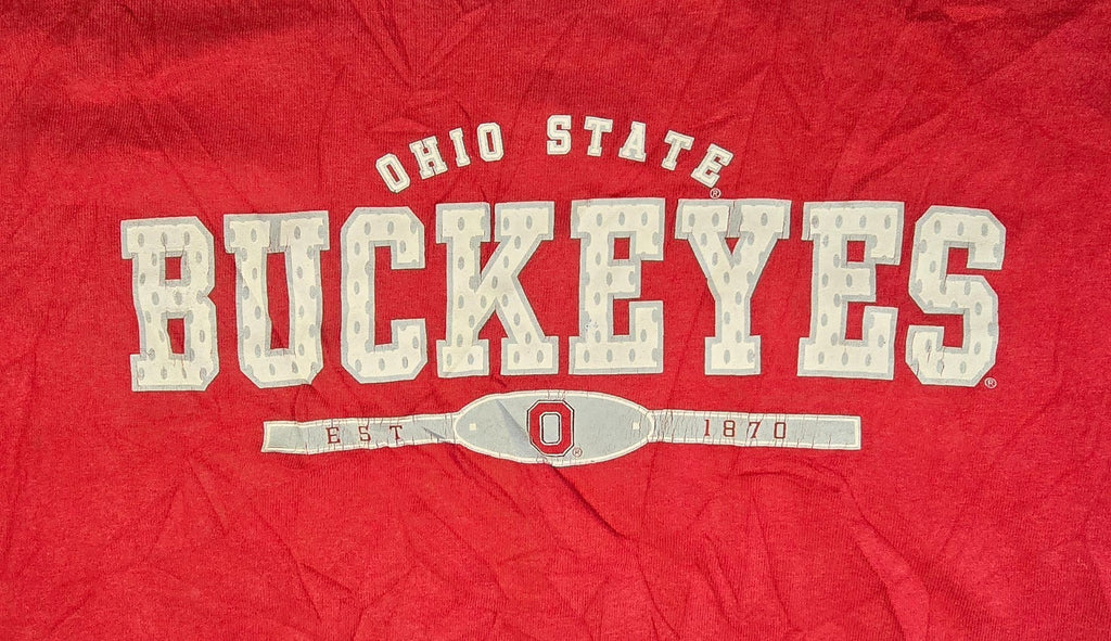 Ohio State Buckeyes T Shirt Red Approx XL AS Sports NCAA College Football Tee