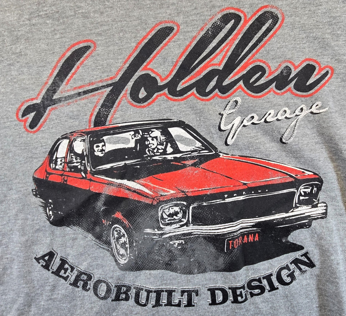 Holden Torana T Shirt Medium M Grey Red Heritage Collection Muscle Car Tee