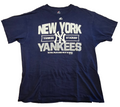 New York Yankees Majestic MLB T Shirt Yankee Stadium Baseball Navy Tee Size XL