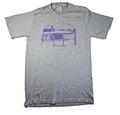 Jerzees Heavyweight Blend T Shirt Small S Grey 50/50 Graphic USA Style Tee