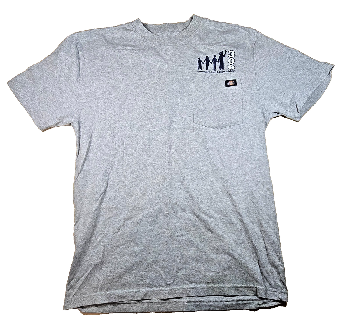Dickies T Shirt Small Grey Workwear Pocket Tee Short Sleeve Work Casual Logo Shi