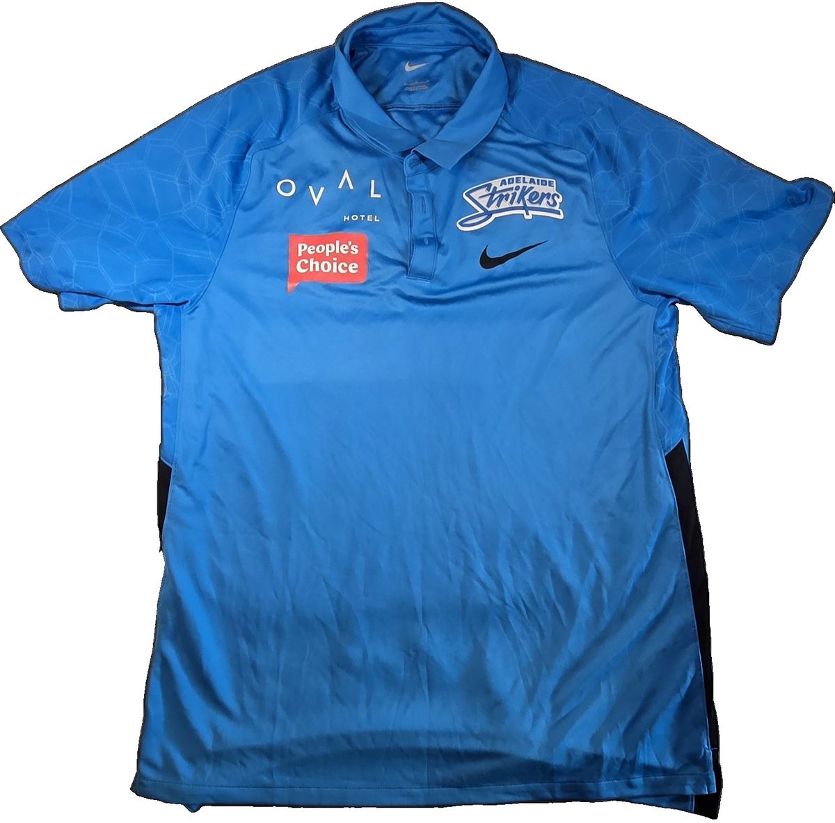 Nike Adelaide Strikers Blue  Cricket Tee Men's XL Polyester Short Sleeve