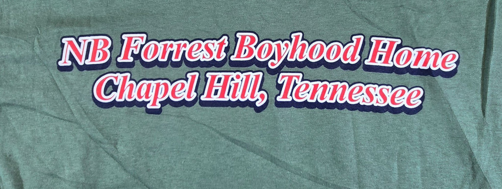 Forrest Battle T Shirt Gildan Heavy Cotton Green Civil War Cavalry Tennessee Sm