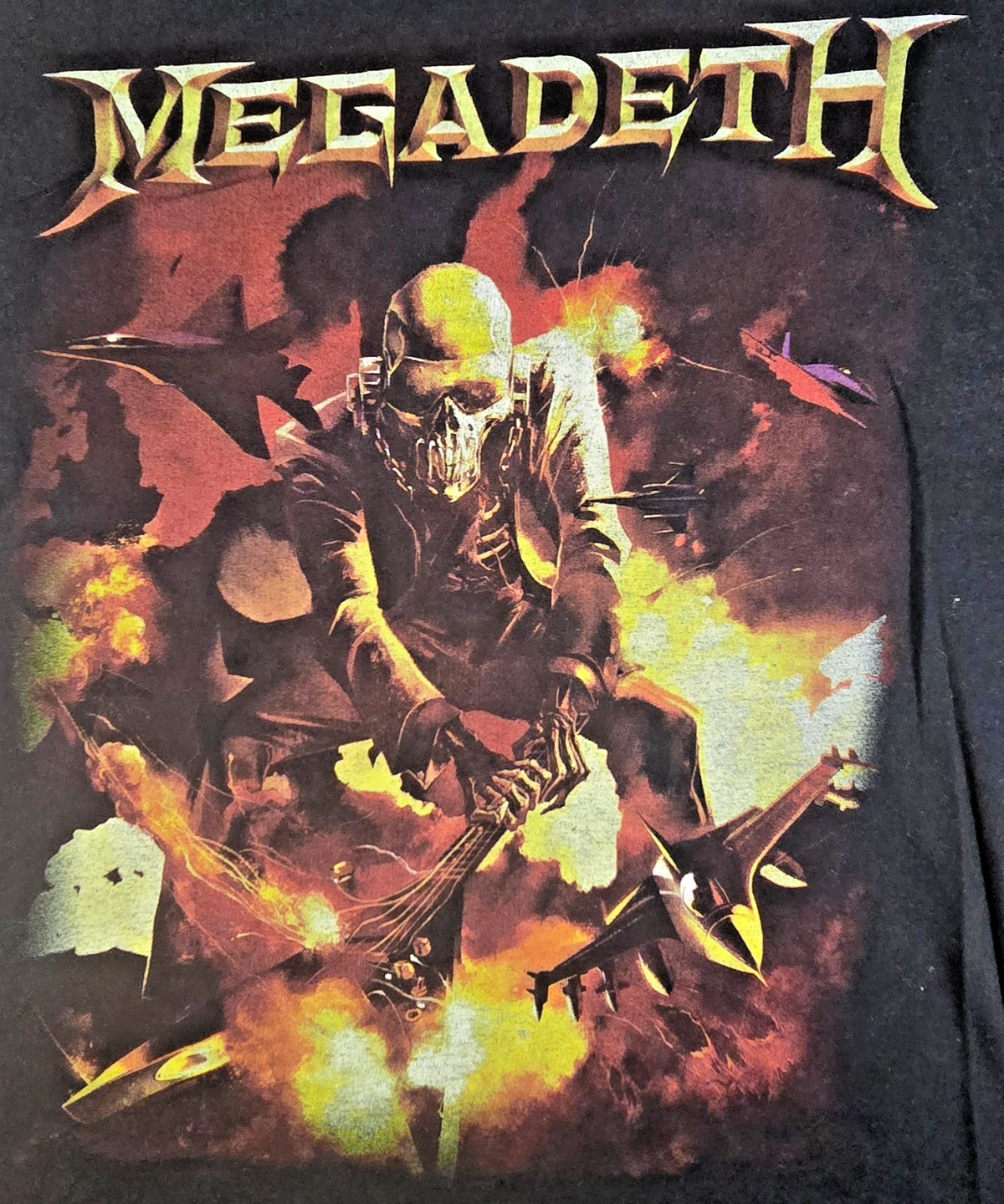 Megadeth Band T Shirt Black Heavy Metal Thrash Rock Graphic Tee Approx Small