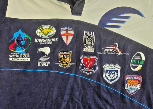 2008 Rugby League World Cup Polo Shirt Australia Kangaroos NRL International MED
