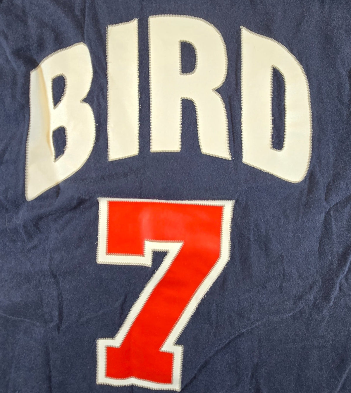 Larry Bird #7 USA Basketball T Shirt Small Mitchell & Ness Dream Team Navy