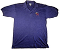 Disney Store Mickey Mouse Polo Shirt Blue Embroidered M Golf Vintage Style MED