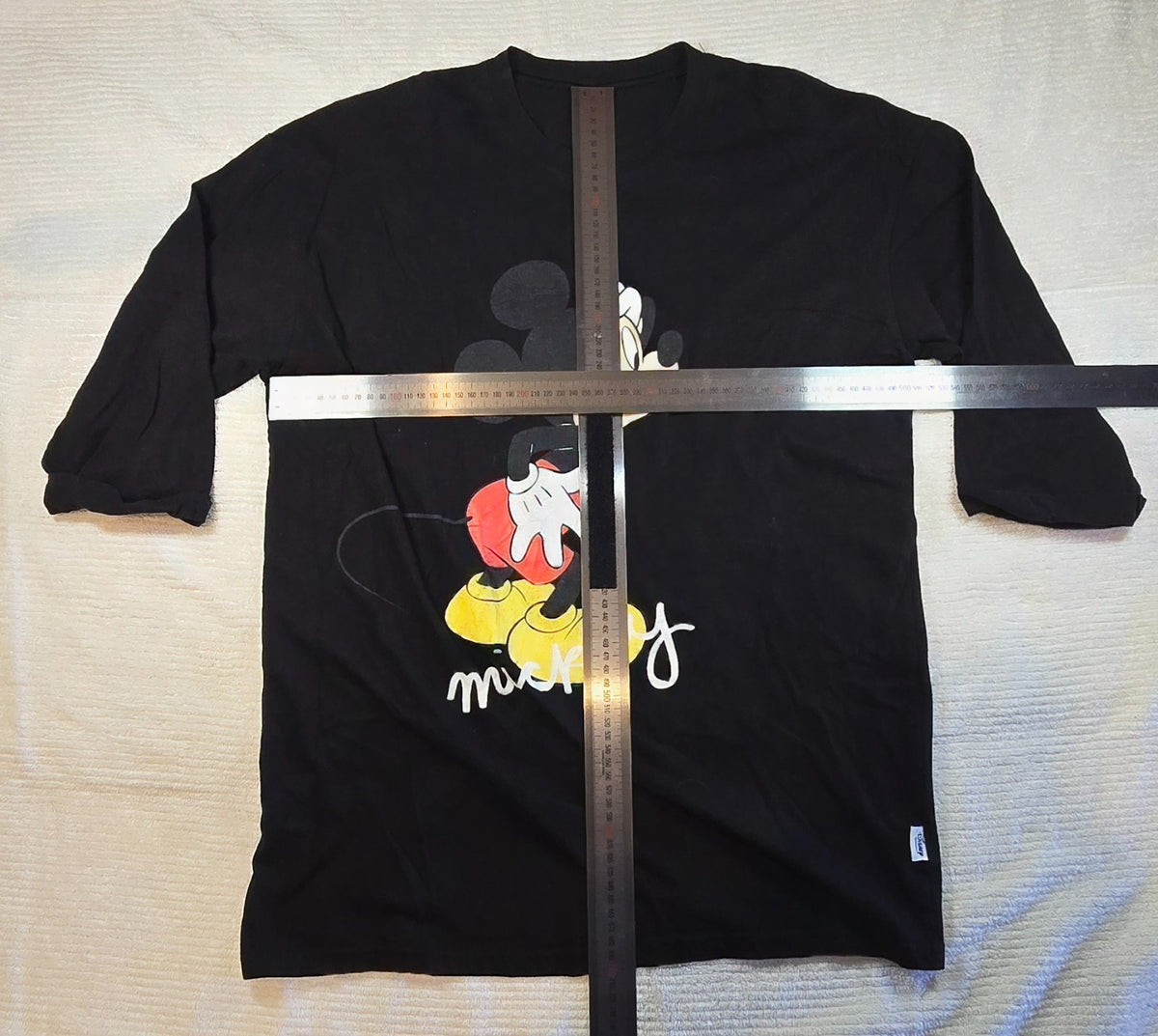 Disney Mickey Mouse T Shirt Mens Medium Black Cotton Graphic Retro Cartoon Tee