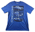 Ford Icons T Shirt Large L Blue XR GT Falcon XW XY XB Classic Cars Licensed
