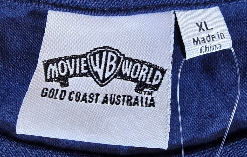 Warner Bros 100 Years T Shirt XL Navy Long Sleeve Movie World NWT Looney Tunes