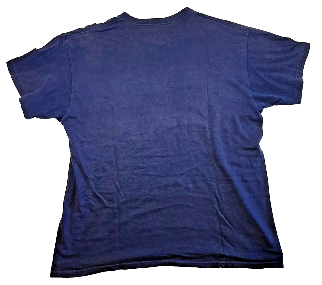 New York Yankees Majestic MLB T Shirt Yankee Stadium Baseball Navy Tee Size XL