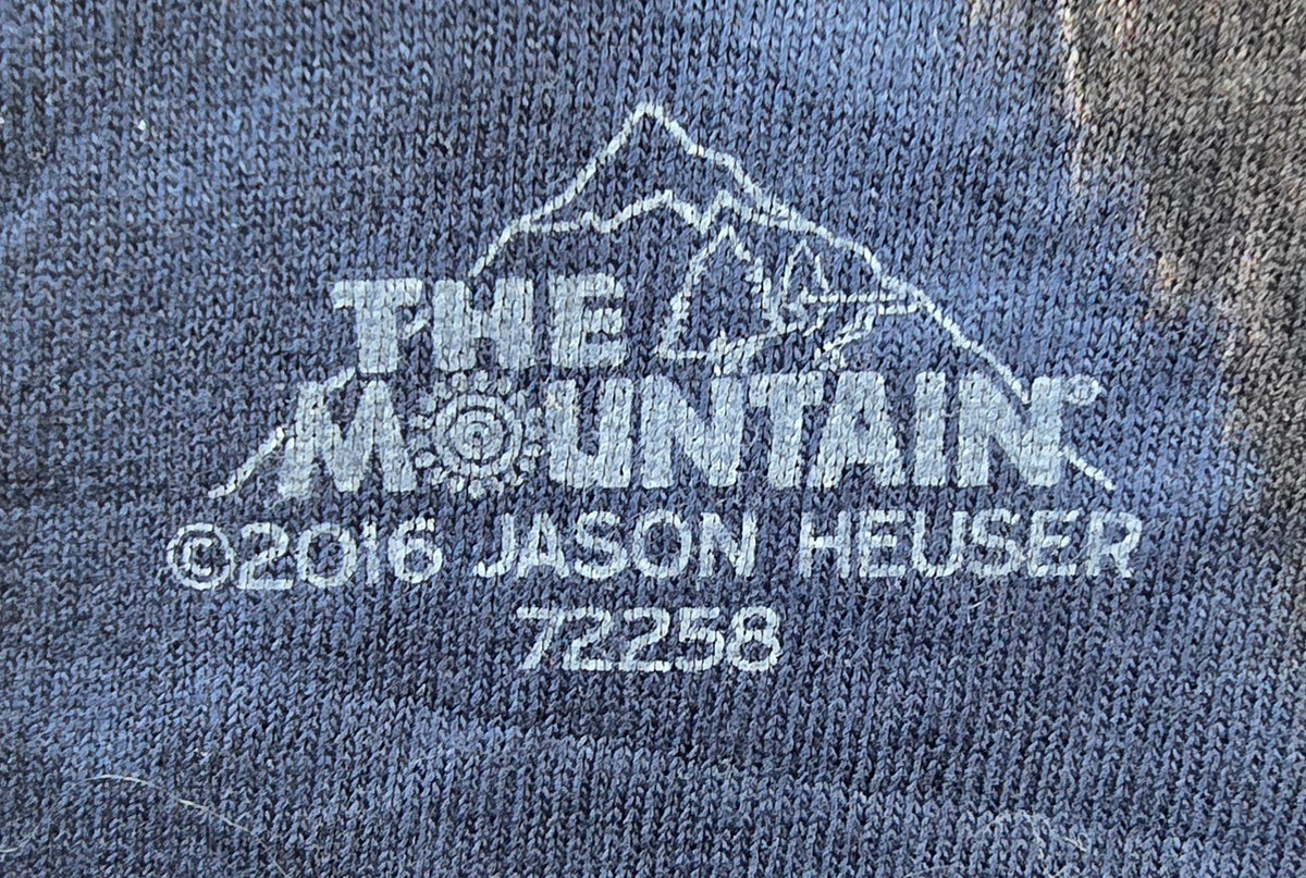 The Mountain Obama T Shirt Large Blue Lion Fantasy Graphic Tie Dye 2016 USA