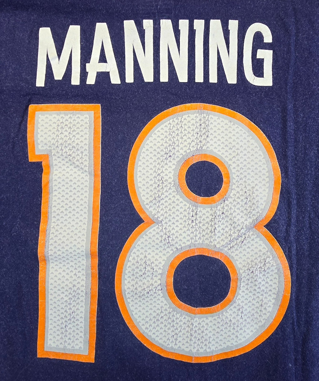 Denver Broncos Peyton Manning #18 T Shirt Medium M Reebok NFL Football Tee