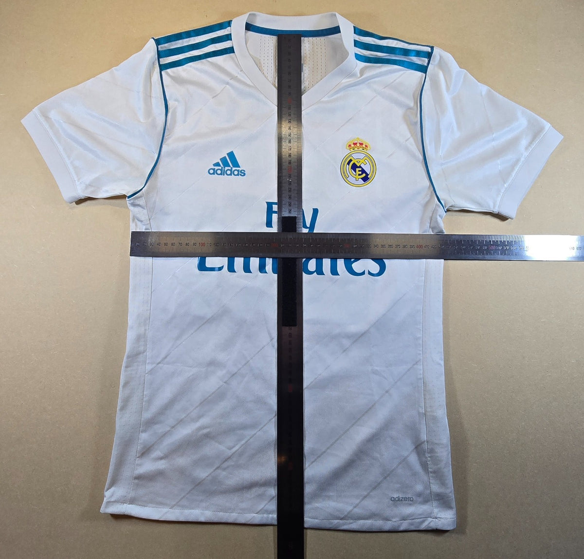 Real Madrid Adidas Adizero Jersey Medium M Blacky #24 Fly Emirates Football