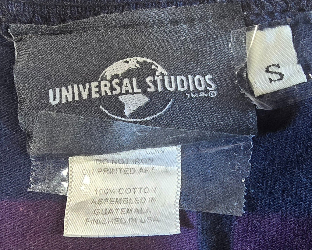Universal Studios Spirit Jersey Small S Navy Blue Gold Logo Long Sleeve Shirt