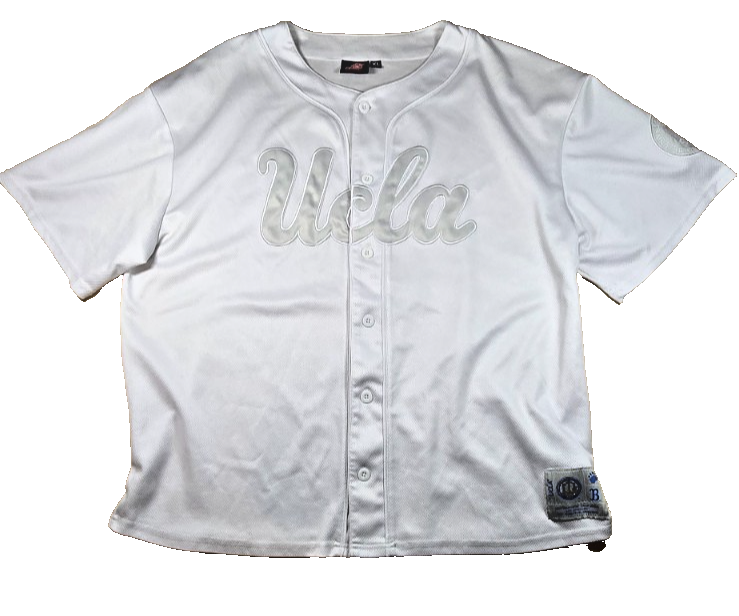 UCLA Bruins Baseball Jersey White Button Up College NCAA Style Mens XL