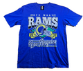 Los Angeles Rams T Shirt Medium M Blue NFL New Era Team Apparel Graphic Tee