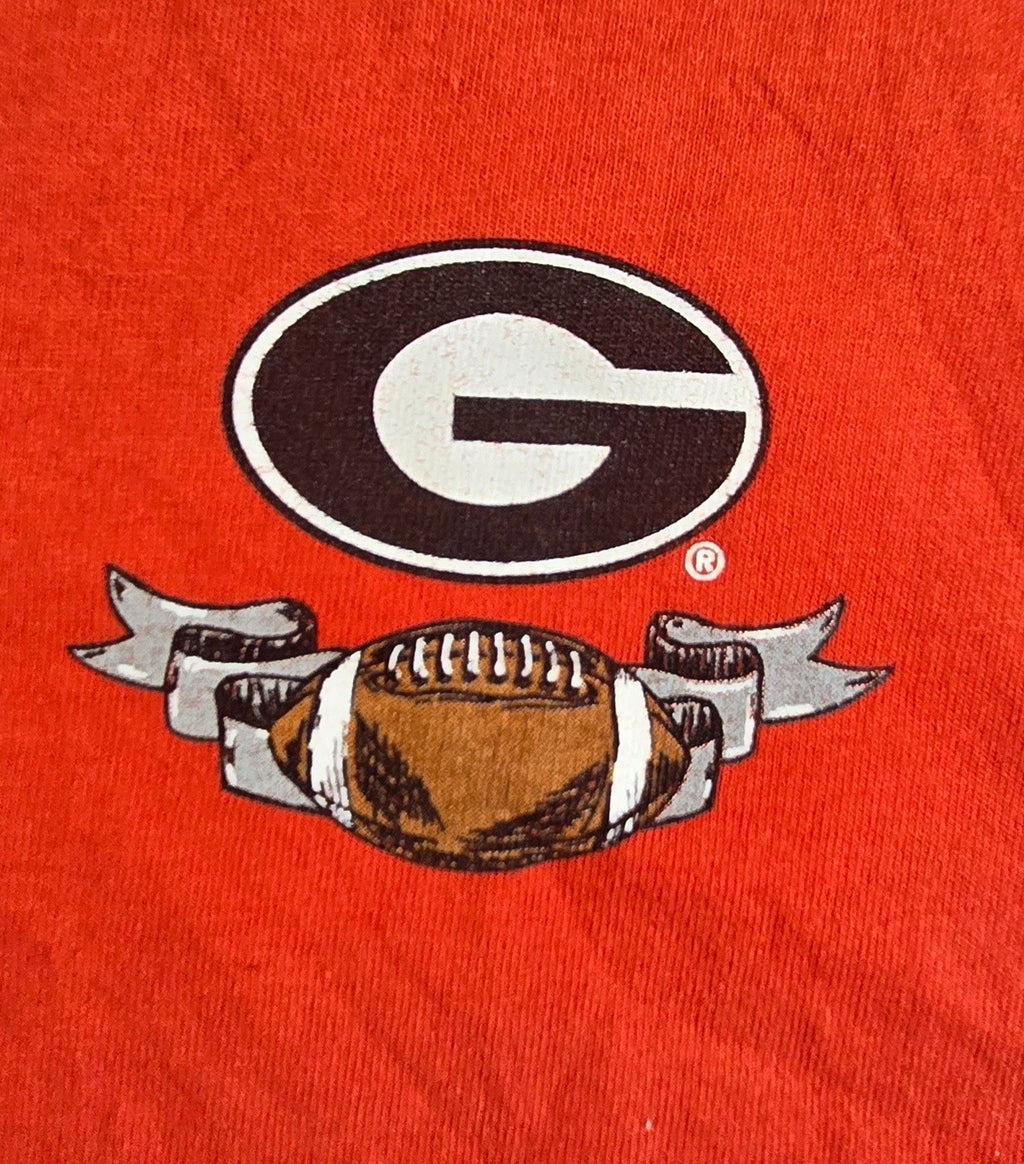 Georgia Bulldogs Long Sleeve T Shirt Red Go Dawgs Football UGA NCAA Approx XL