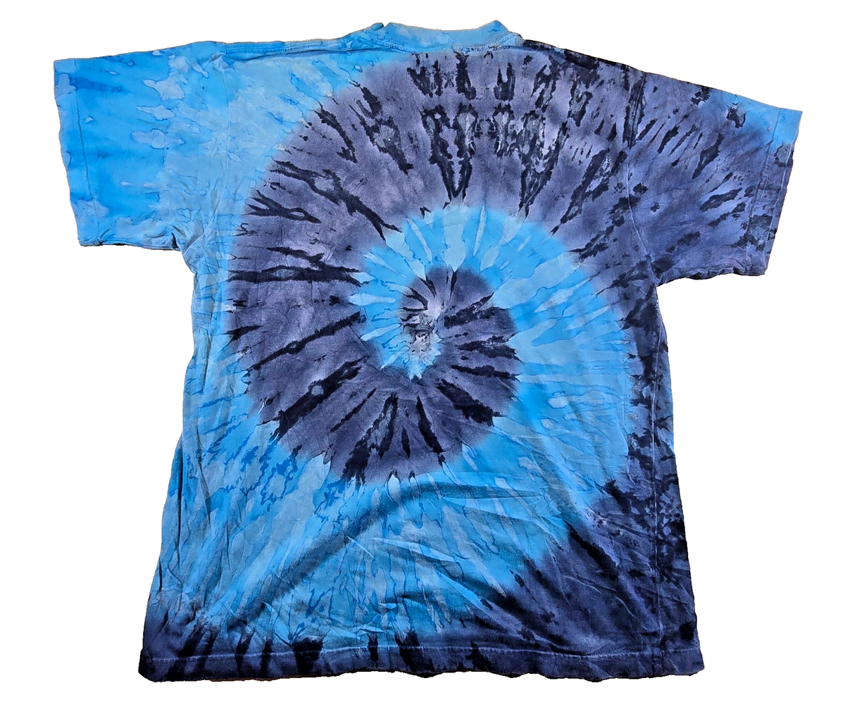 Tropix Jamaica T Shirt Medium M Blue Tie Dye Embroidered Souvenir 100% Cotton