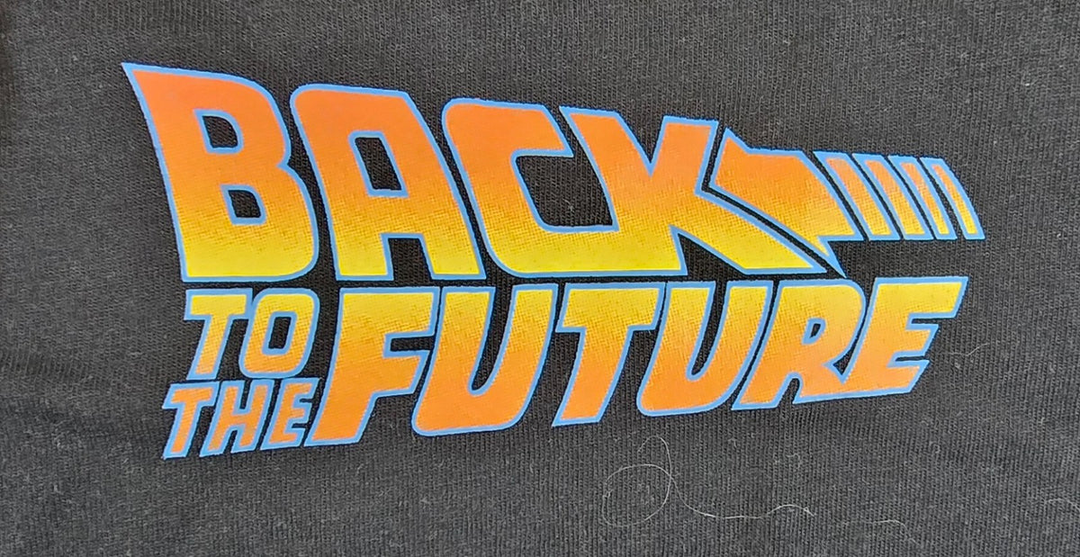Back To The Future T Shirt Small Black NWT DeLorean Flux Capacitor Movie Tee