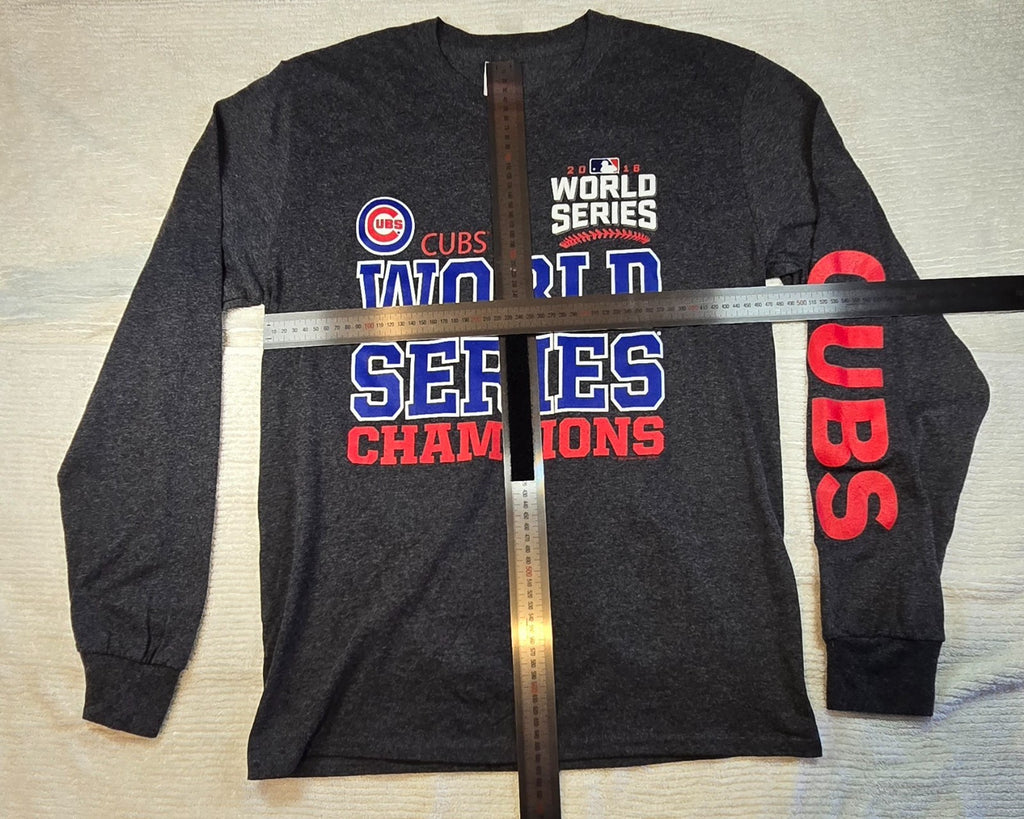 Chicago Cubs 2016 World Series Champions Long Sleeve T-Shirt MLB Baseball Sz Med