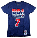 Larry Bird #7 USA Basketball T Shirt Small Mitchell & Ness Dream Team Navy