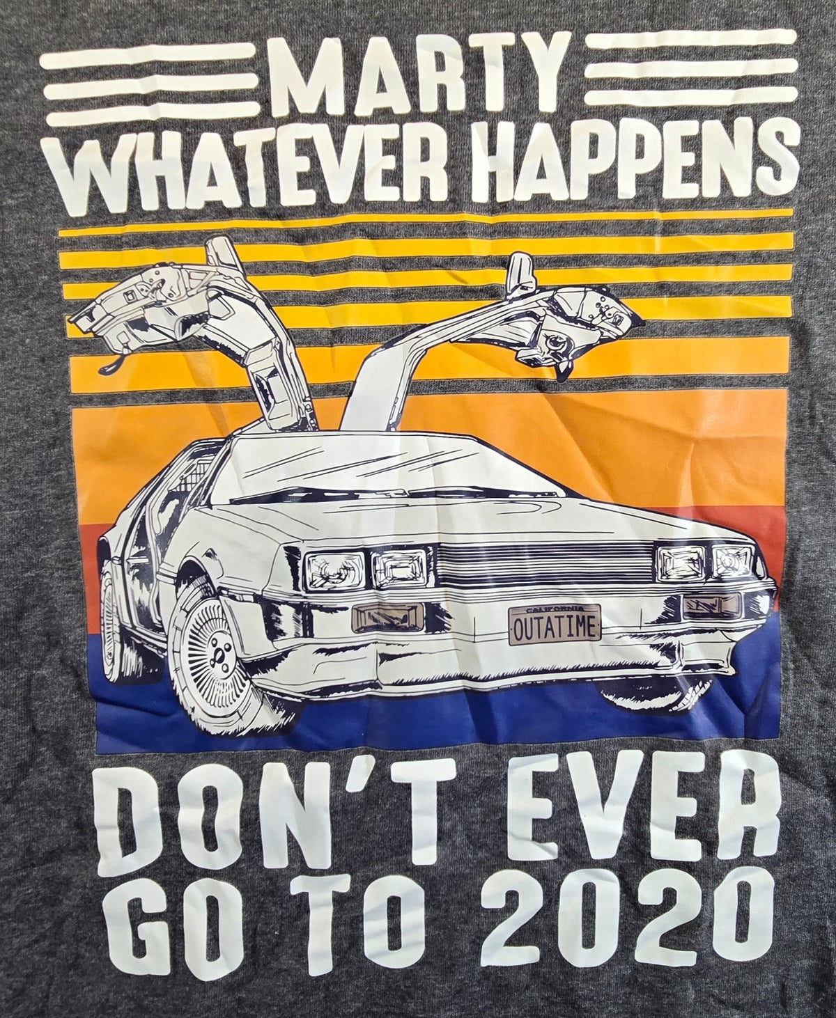 Back To The Future T Shirt 2XL Marty McFly DeLorean 2020 Movie Graphic Tee