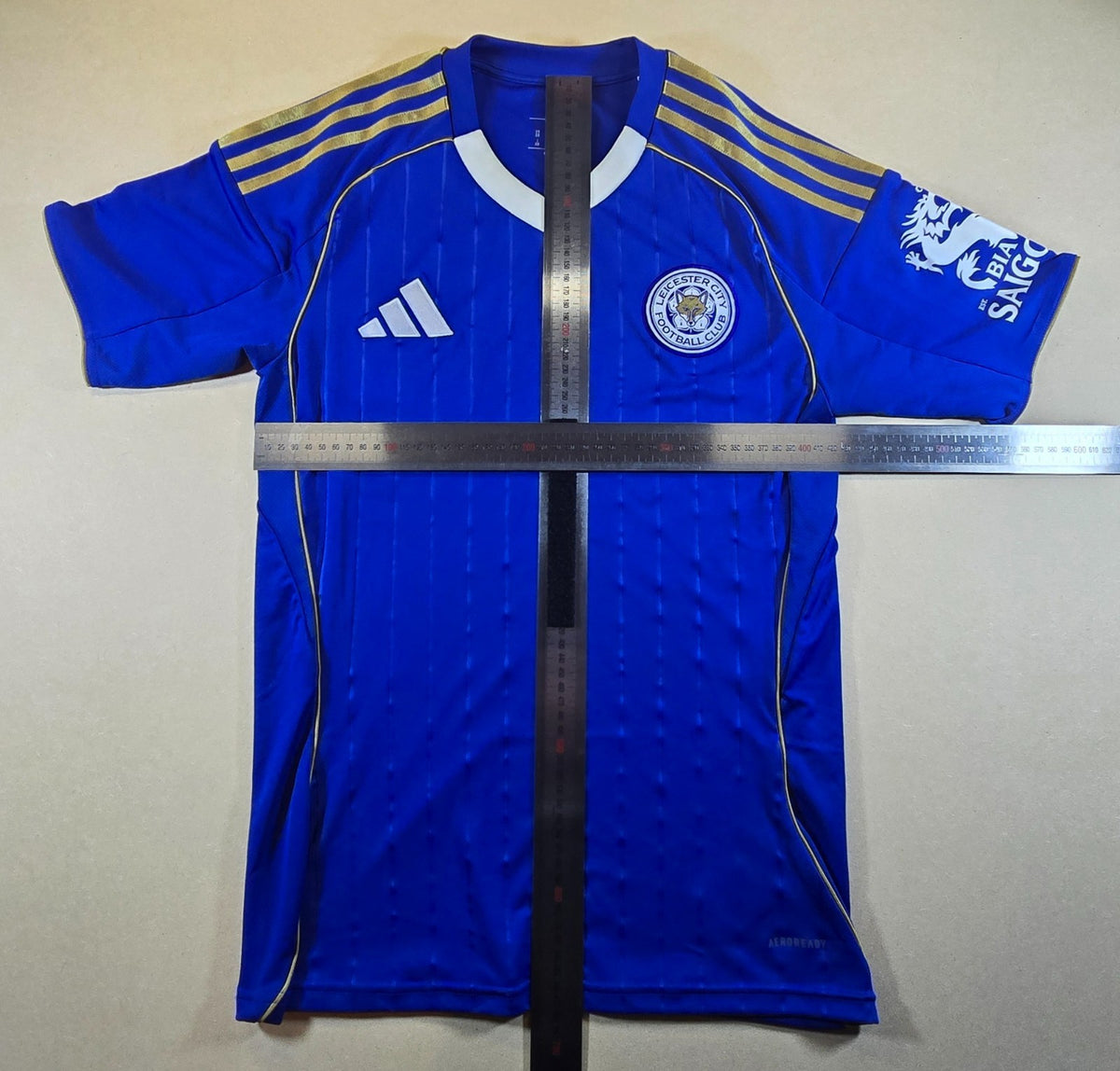 Leicester City FC Adidas Jersey XS Blue Gold Premier League Football Shirt