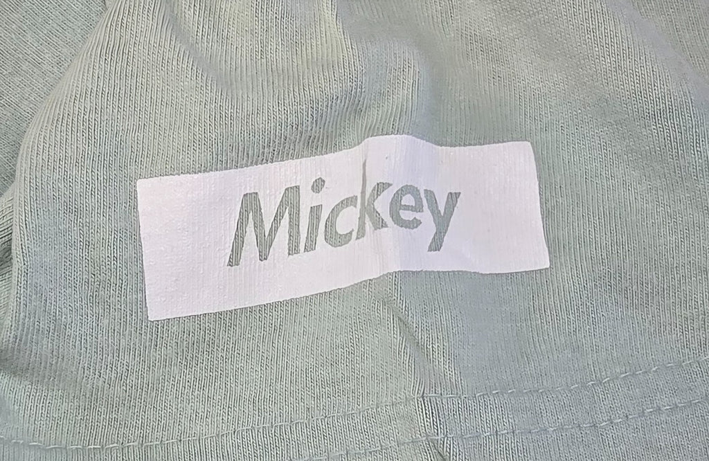 Disney Mickey Mouse Paris T-Shirt Mens XL Green Cotton Large Back Print Graphic