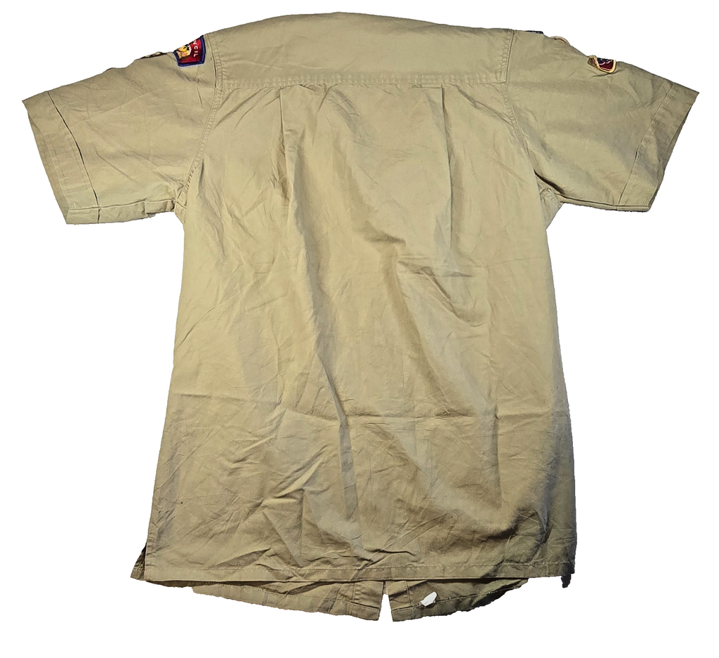 Boy Scouts of America BSA Eagle Scout Uniform Shirt Adult Small Patches Troop 38