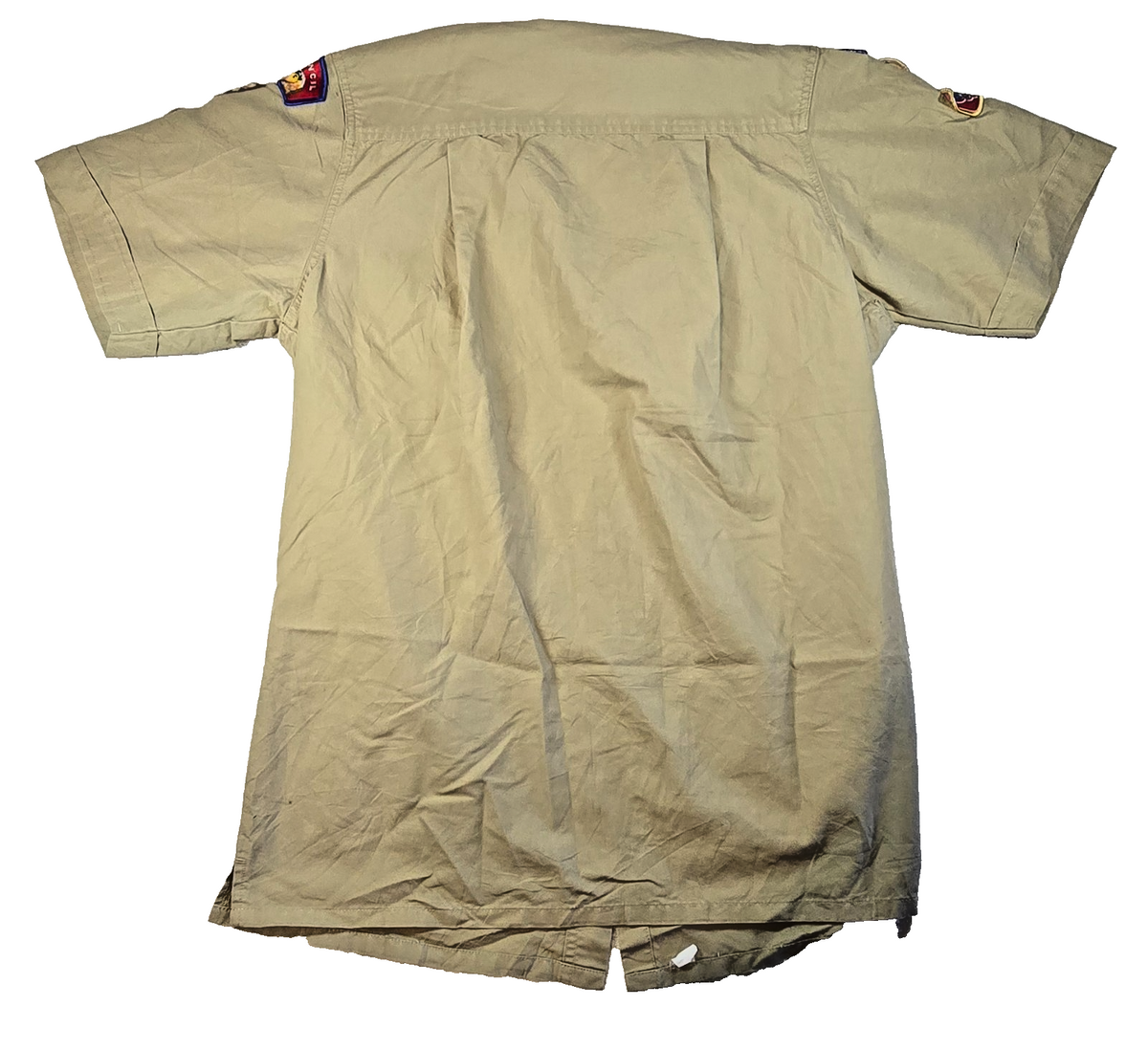 Boy Scouts of America BSA Eagle Scout Uniform Shirt Adult Small Patches Troop 38