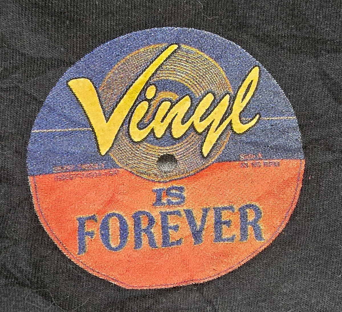 Taboo Vinyl Is Forever T Shirt 2XL Black Record Collector Music Graphic Tee