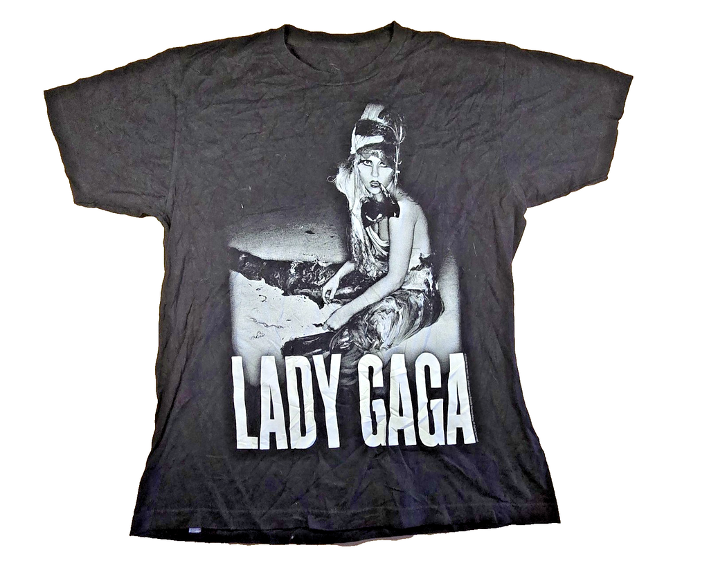 Lady Gaga Born This Way Ball 2013 Tour T Shirt Black Concert Music Tee Aprox.SM