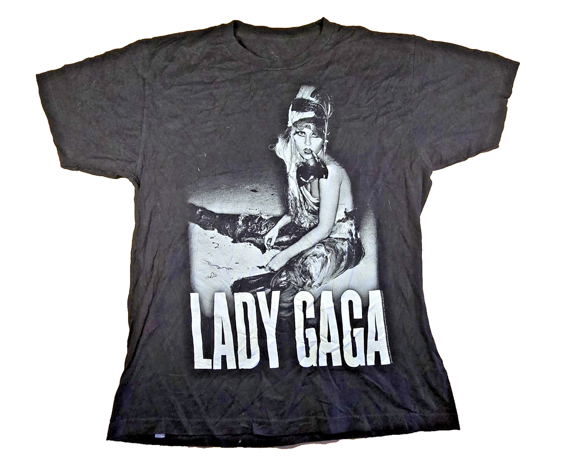 Lady Gaga Born This Way Ball 2013 Tour T Shirt Black Concert Music Tee Aprox.SM