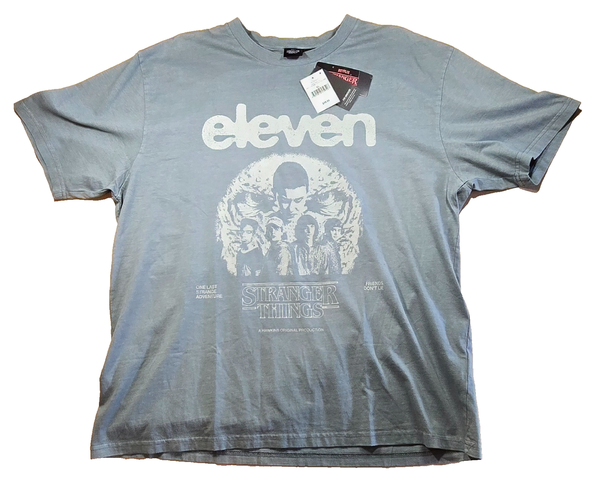 Stranger Things Eleven T Shirt Netflix One Last Strange Adventure Graphic Tee XL