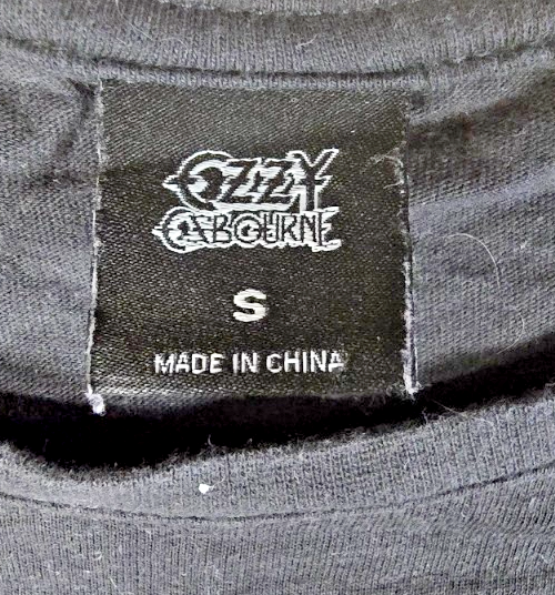 Ozzy Osbourne T Shirt Small S Black Long Sleeve Snake Dagger Heavy Metal Tee