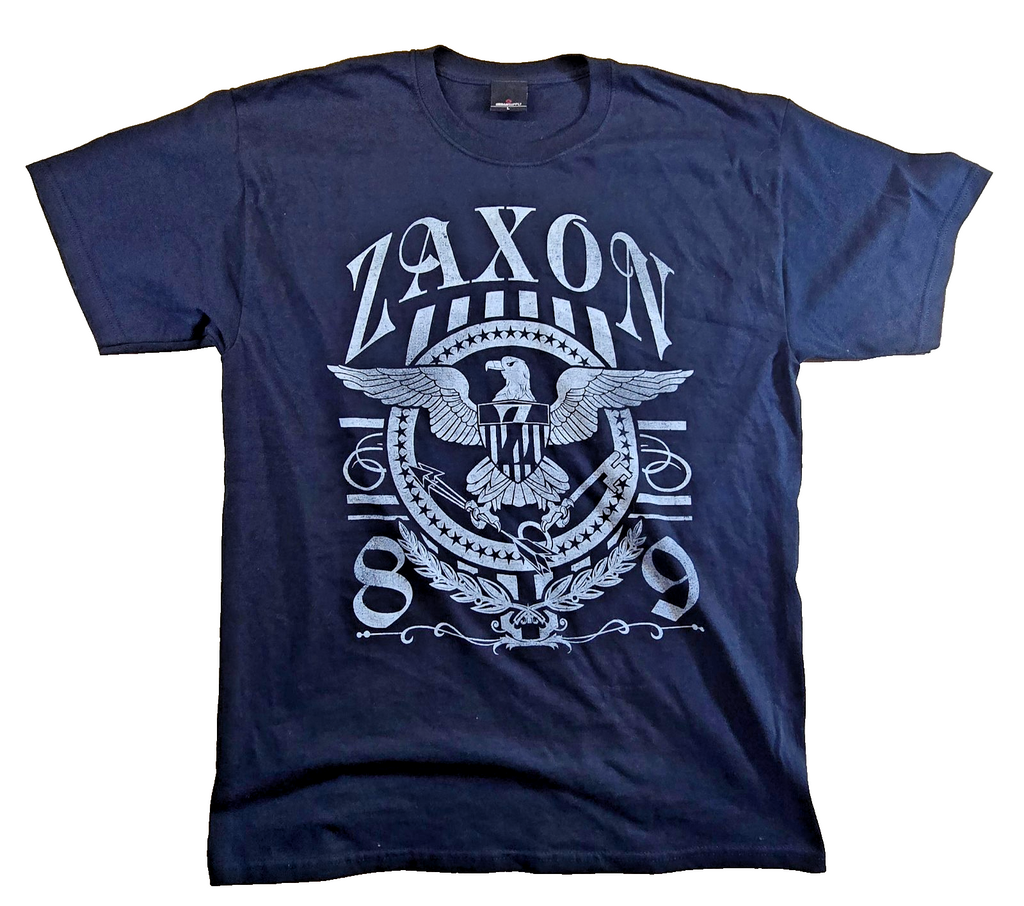 Urban Supply Saxon T Shirt Large L Black Eagle 1979 Heavy Metal Rock Band Tee