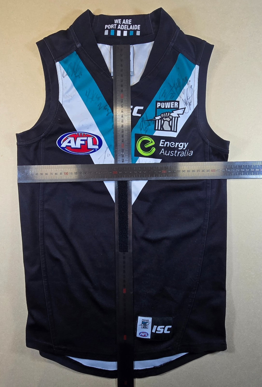 Port Adelaide Power Signed AFL Jersey XS ISC Onfield Team Guernsey Autographed