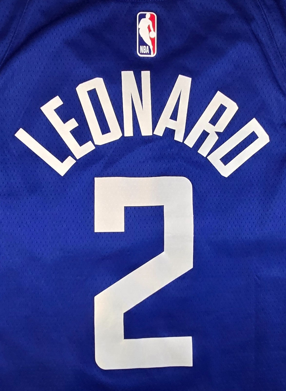 LA Clippers Kawhi Leonard #2 Nike NBA Basketball Jersey Blue Size 52