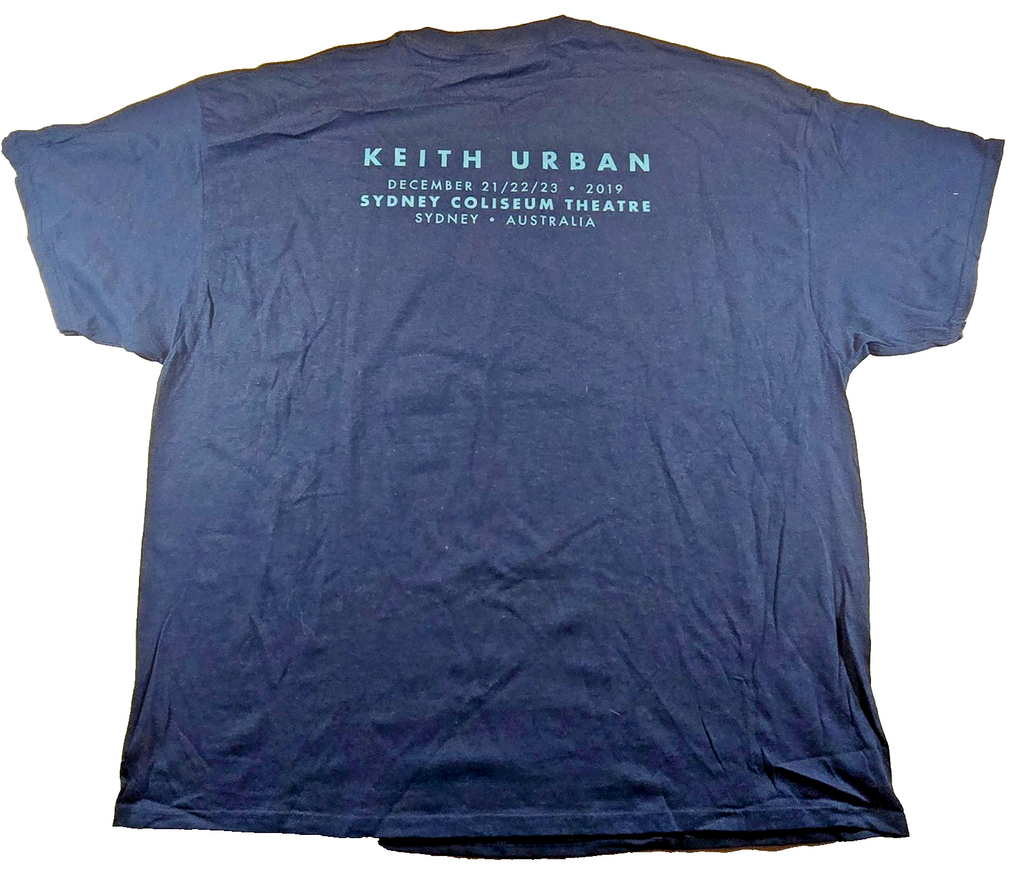 Keith Urban Sydney Coliseum Theatre 2019 Tour Concert T Shirt 3XL Gildan