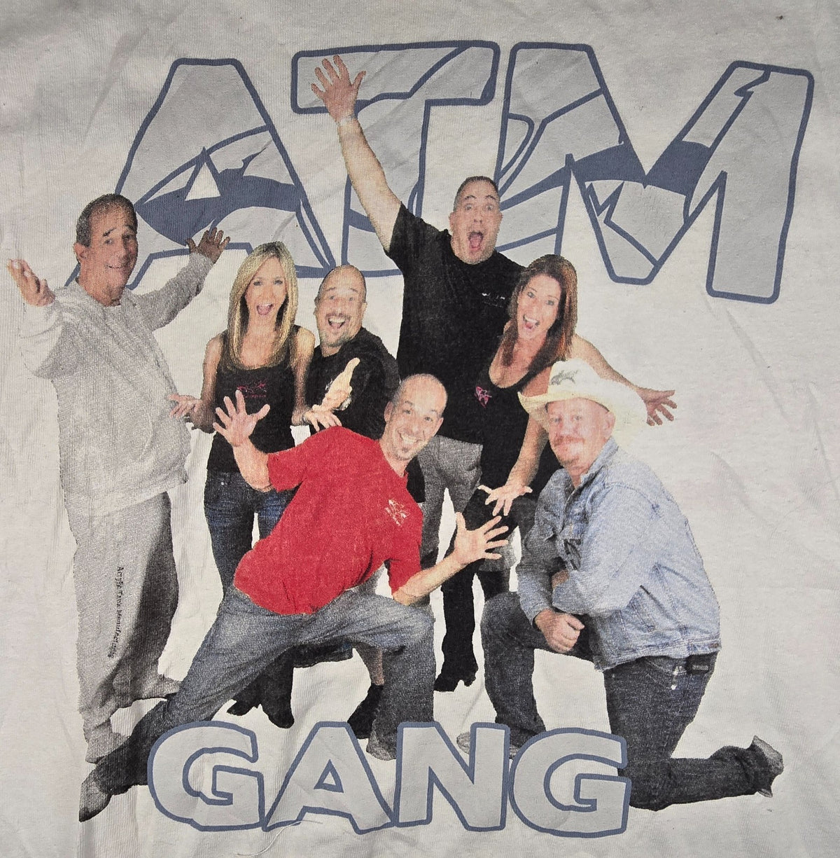 ATM Tanked Gang T Shirt Small S White Gildan Heavy Cotton Aquarium TV Show Tee