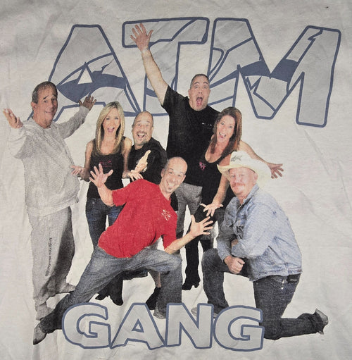 ATM Tanked Gang T Shirt Small S White Gildan Heavy Cotton Aquarium TV Show Tee