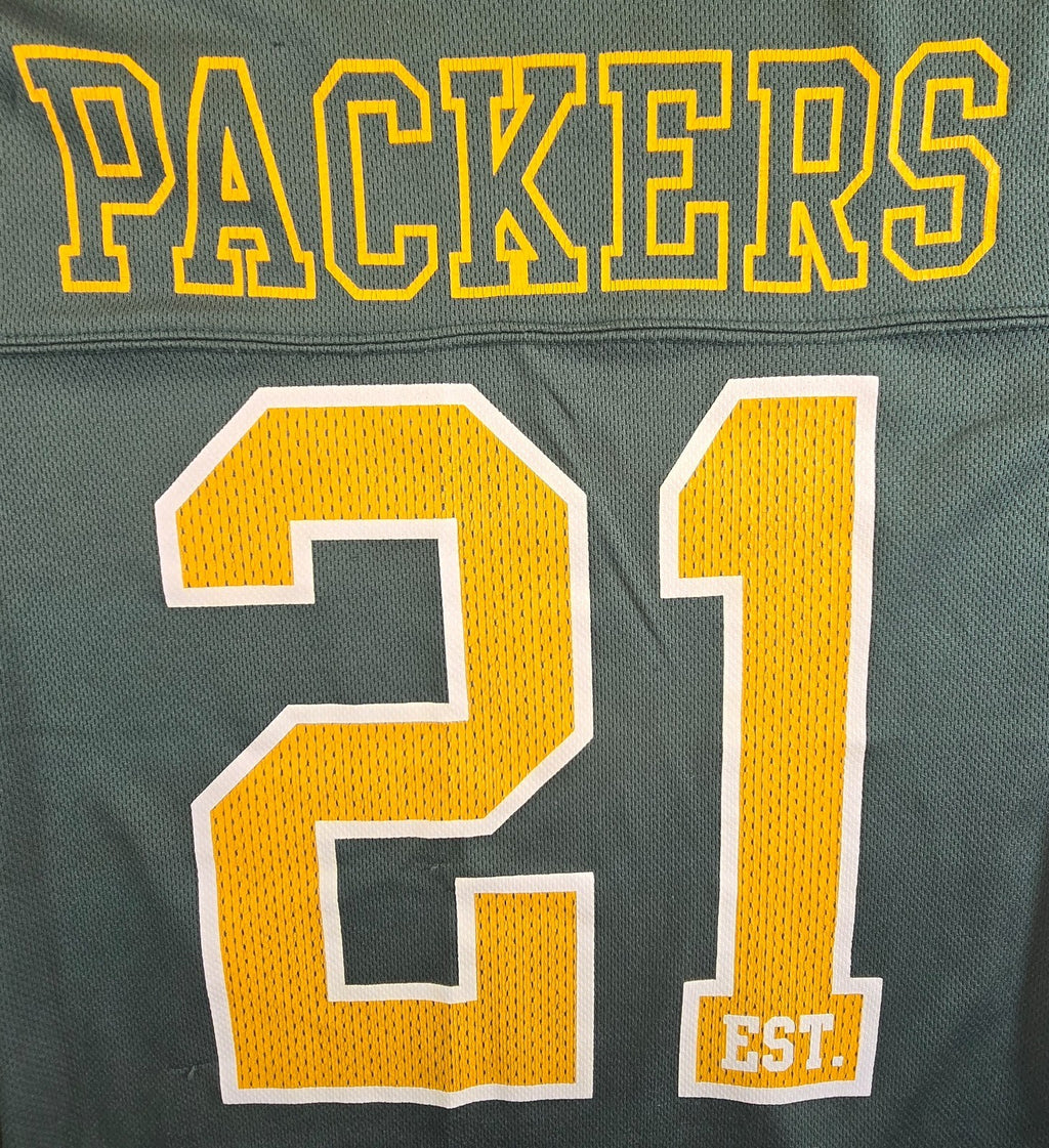 Green Bay Packers NFL Jersey Size L Green #21 Team Apparel Football Shirt