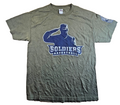 Soldiers Basketball T Shirt Large L Green Alstyle Military Army Graphic Tee