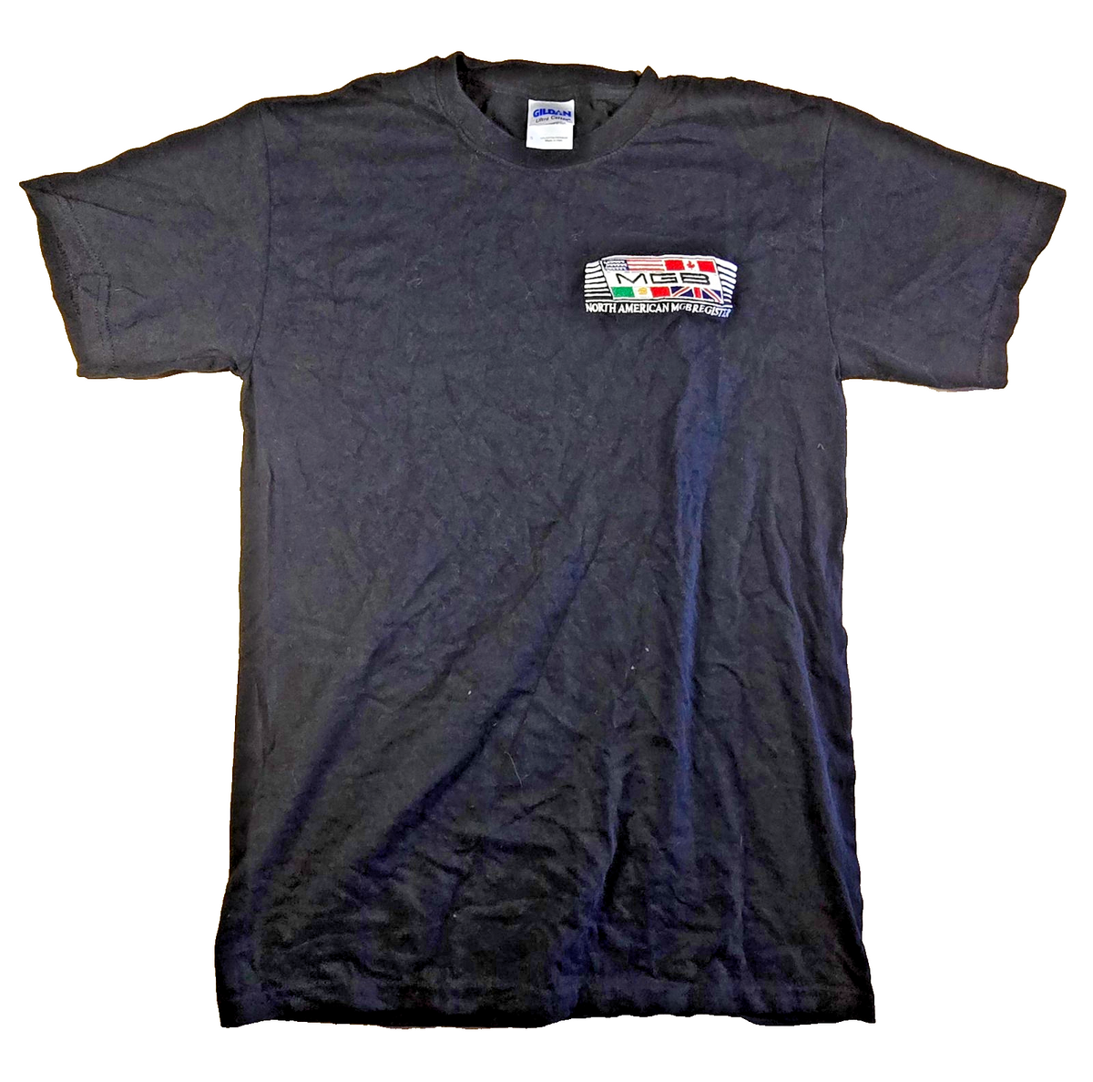 North American MGB Register T Shirt Small Black Gildan MG British Car Club Tee S