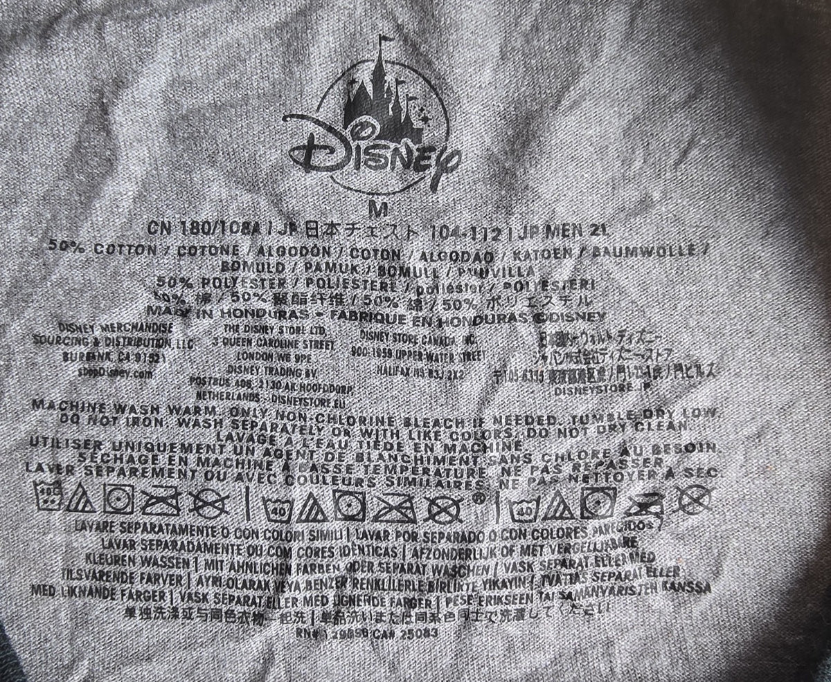 Disney Men's Mickey Mouse Club Mouseketeer Graphic Ringer T-Shirt Grey M