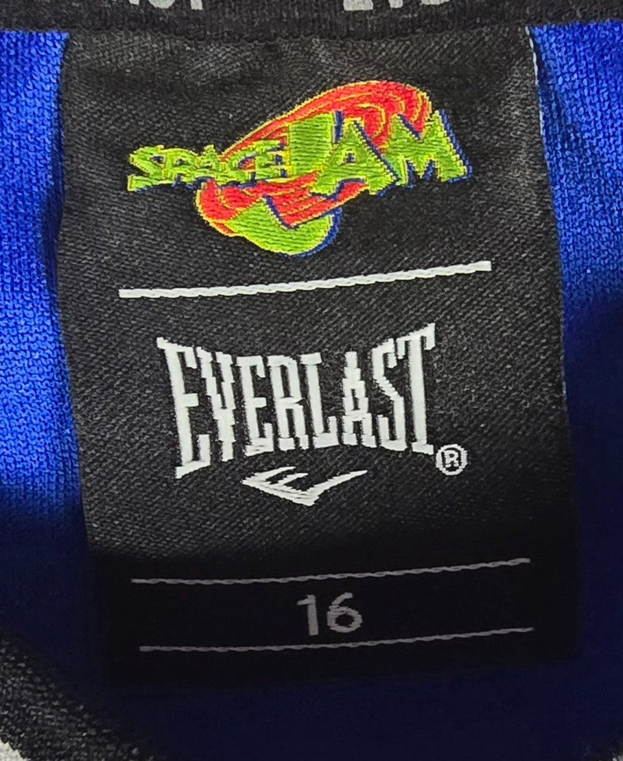 Space Jam Everlast Basketball Jersey Size 16 Bugs Bunny Looney Tunes 96 Blue